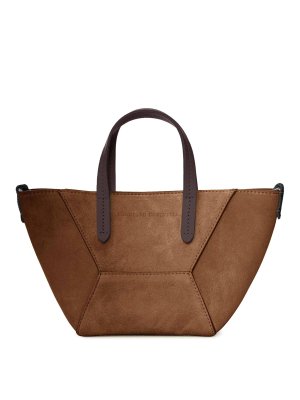 BRUNELLO CUCINELLI: トートバッグ - トートバッグ - ブラウン