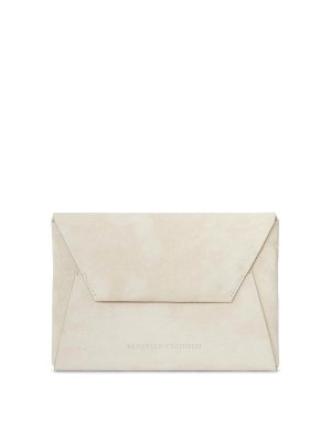 BRUNELLO CUCINELLI: Clutch - Pochette - Blanc