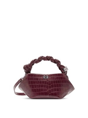 GANNI: Handtaschen - Shopper - Rot