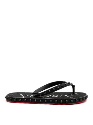 CHRISTIAN LOUBOUTIN: sandals - Super Loubi Flip-Flops