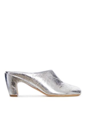DRIES VAN NOTEN: Mules - Mules - Argent