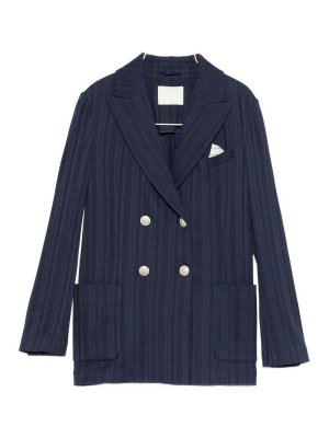 CIRCOLO 1901: giacche blazer - Giacca Doppiopetto in Cotone