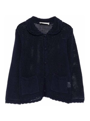 DUNST: cardigans - Linen And Cotton Blend Cardigan