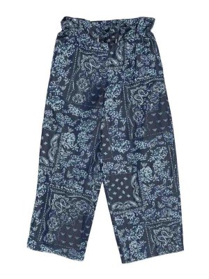 EMPORIO ARMANI: pantaloni casual - Pantaloni in cotone stampato