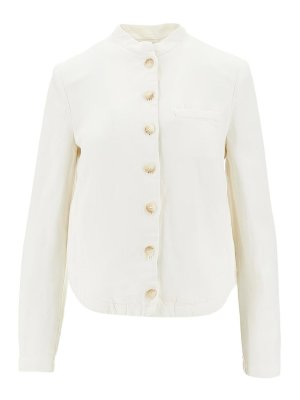 EMPORIO ARMANI: casual jackets - Linen Blend Jacket