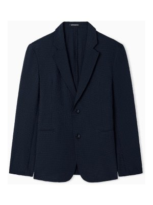 EMPORIO ARMANI: blazers - Single-Breasted Blazer Jacket