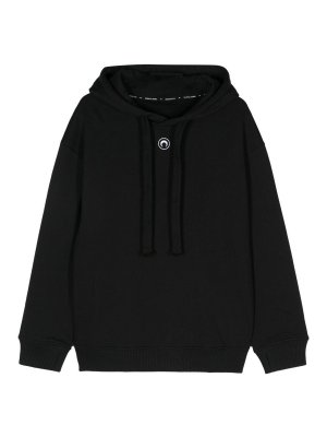 MARINE SERRE: Sudaderas y suéteres - Sudadera - Negro