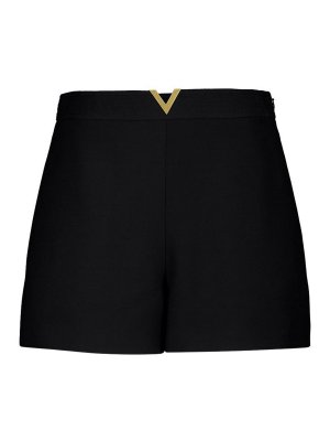 VALENTINO: pantaloni shorts - Pantaloncini in lana e seta firmati Vlogo