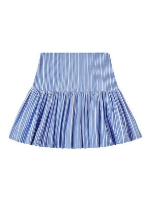GANNI: Mini jupes - Mini Jupe - Bleu