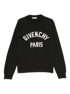 GIVENCHY: Suéteres con cuello pico - Suéter Cuello Redondo - Negro