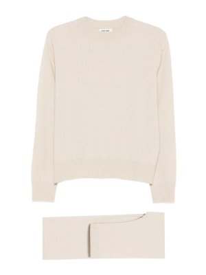 SOFT GOAT: crew necks - Trousers And Sweater Cashmere Set