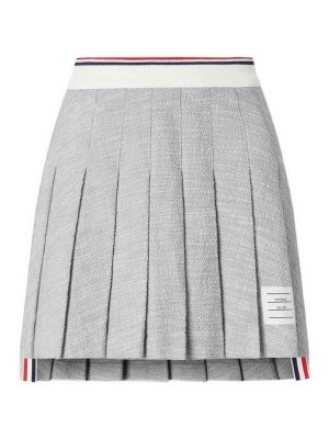 THOM BROWNE: Minifaldas - Minifalda - Gris Claro