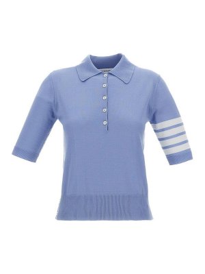 THOM BROWNE: polo - Polo in lana