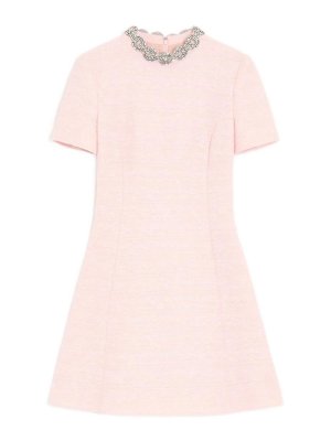 VALENTINO: ショートドレス - ショートドレス - ヌードカラー