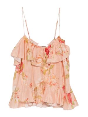ZIMMERMANN: Tops & Tank tops - Roselight Silk Top