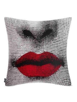 FORNASETTI: Casa - Almohada - Negro