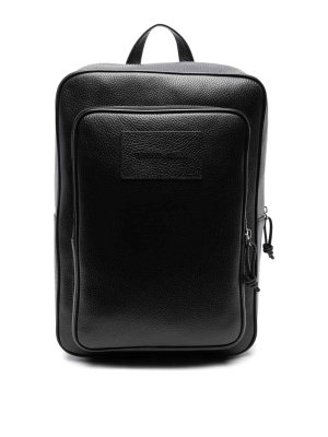 EMPORIO ARMANI: backpacks - Leather Backpack