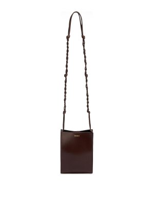 JIL SANDER: cross body bags - Tangle Small Leather Crossbody Bag