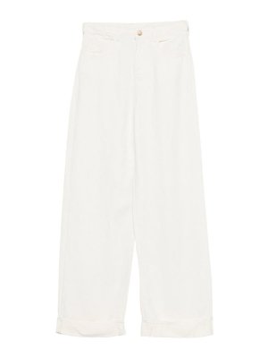 EMPORIO ARMANI: カジュアルトラウザー - カジュアルパンツ - クリーム