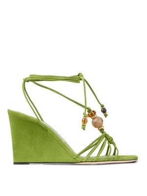 JIMMY CHOO: Sandalen - Sandalen - Grün