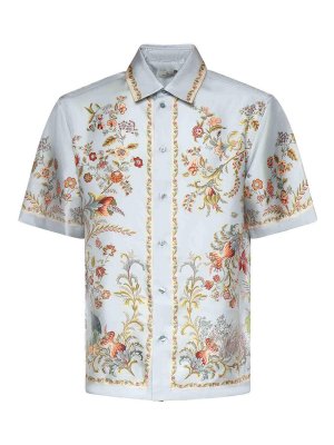 ETRO: camicie - Camicia in seta stampata