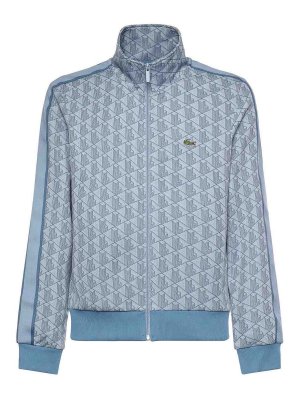 LACOSTE: Sweatshirts & Sweaters - Monogrammed Jacquard Jacket