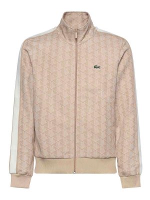 LACOSTE: Sweatshirts & Sweaters - Monogrammed Jacquard Jacket