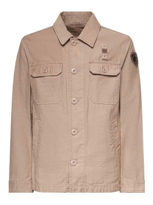 BLAUER: Chemises - Chemise - Beige