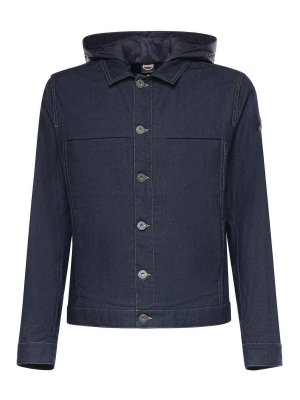 Colmar Originals: denim jacket - Denim Jacket With Removable Hood