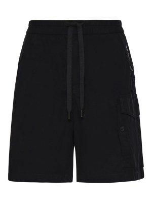 DOLCE & GABBANA: Trousers Shorts - Waxed Faille Bermuda Shorts
