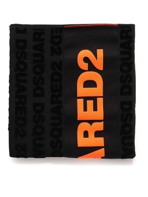 DSQUARED2: beach accessories - Cotton Beach Towel With Logo