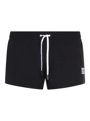 DSQUARED2: Swim shorts & swimming trunks - D2 Upside Down Midi Swim Trunks