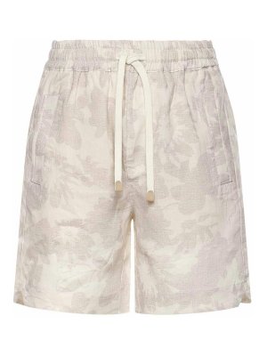 ELEVENTY: Trousers Shorts - Linen Shorts