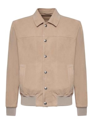 ELEVENTY: bombers - Suede Bomber Jacket