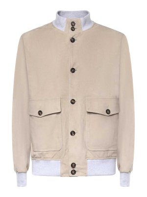 ELEVENTY: bombers - Suede Bomber Jacket