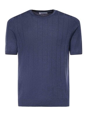 GIULIANO GALIANO: t-shirts - Silk T-Shirt
