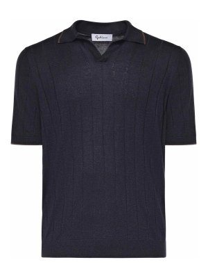 GIULIANO GALIANO: polo shirts - Silk Polo