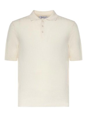 GIULIANO GALIANO: polo - Polo in cotone a coste