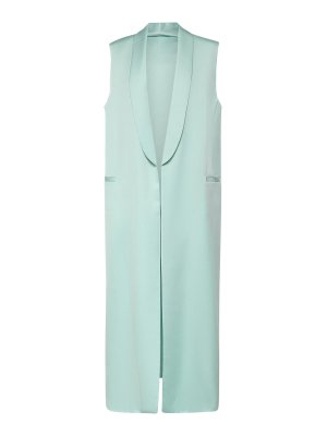 GENNY: vests - Long Vest In Satin
