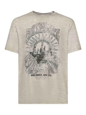 GOLDEN GOOSE: t-shirts - Jersey T-Shirt With Print