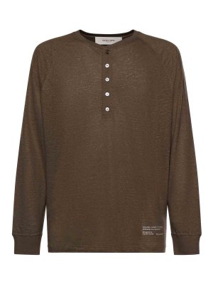 GOLDEN GOOSE: Strickpullover mit Rundhalsausschnitt - Rundhalspullover - Hellbeige