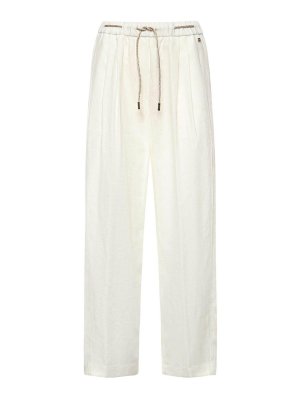 HERNO: Pantalones casual - Pantalón Casual - Blanco