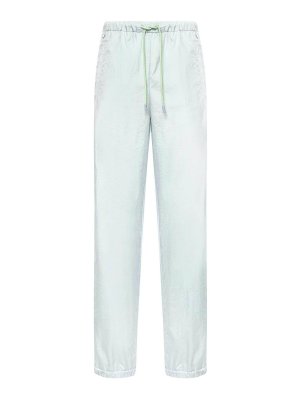 HERNO: Pantalones casual - Pantalón Casual - Azul Claro