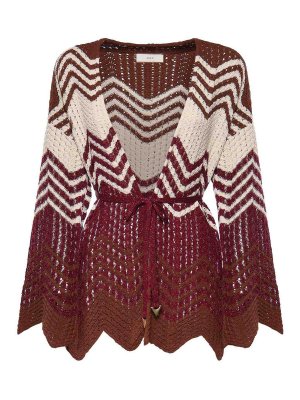 AKEP: cardigans - Chevron Cardigan