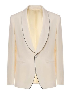 LARDINI: casual jackets - Single-Breasted Stretch Wool Jacket