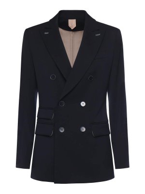 Max Mara: ブレザー - ブレザー - ダークブルー