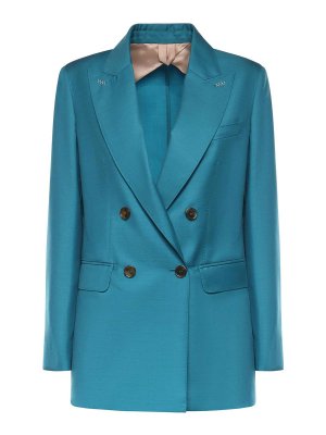 Max Mara: ブレザー - ブレザー - ライトブルー