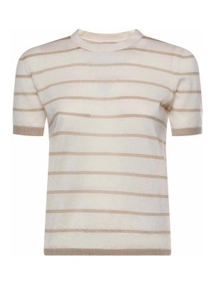 Max Mara: クルーネック - クルーネック - ベージュ