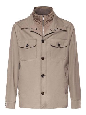 MOORER: casual jackets - Dulac-Pum Overshirt