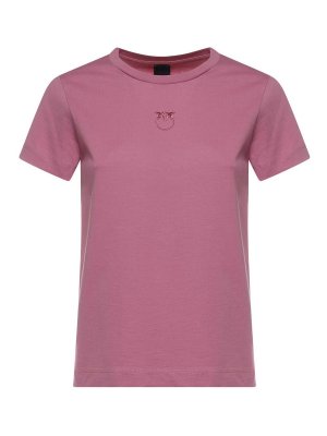Pinko: t-shirts - Love Birds Logo T-Shirt